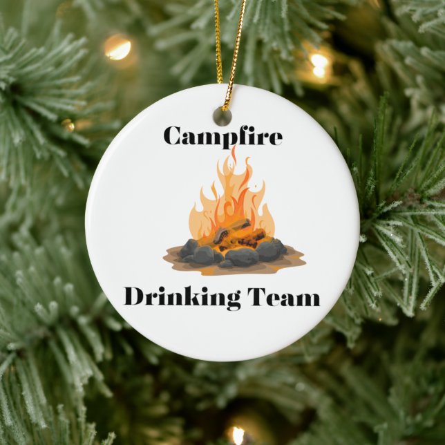 Campfire Drinking Team Julgransprydnad Keramik (Träd)