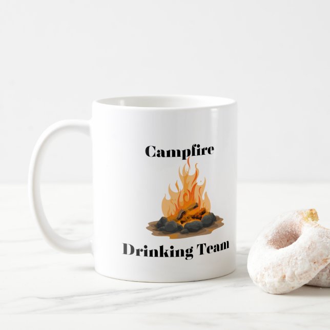 Campfire Drinking Team på en Kaffemugg (Med munk)
