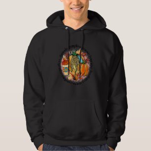 Campfire Flannels Pumpkins Lövs Hayrides Bonfir Hoodie