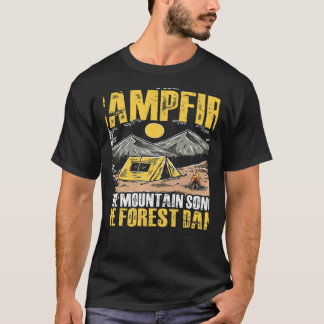 Campfire Forest Camp Travel Hiking Camper Camp T Shirt
