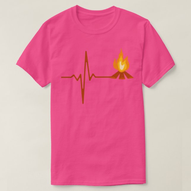 Campfire Heartslag Camping 2 T Shirt (Design framsida)
