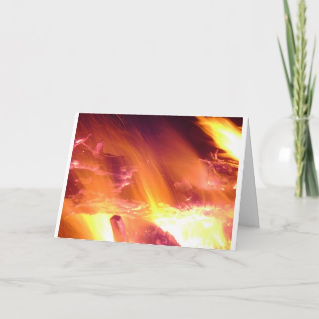 Campfire Helgdag Card Helgkort (Framsida)