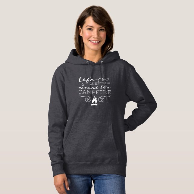 Campfire hoodie t shirt (Hel framsida)