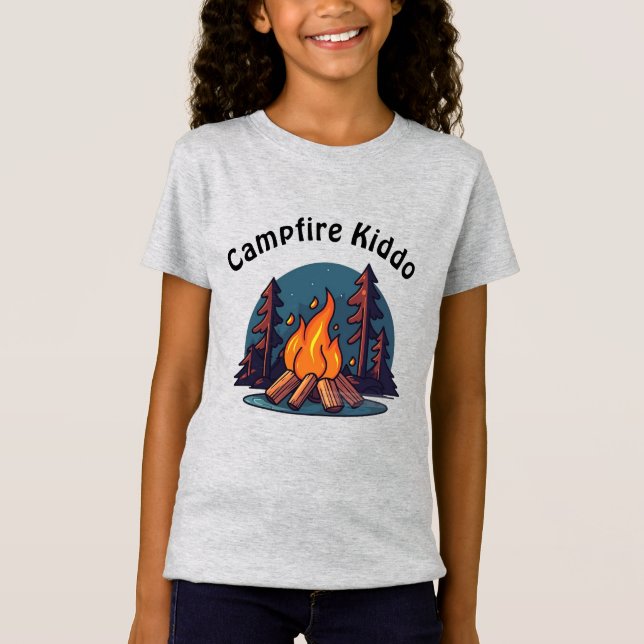 Campfire Kiddo T Shirt (Framsida)