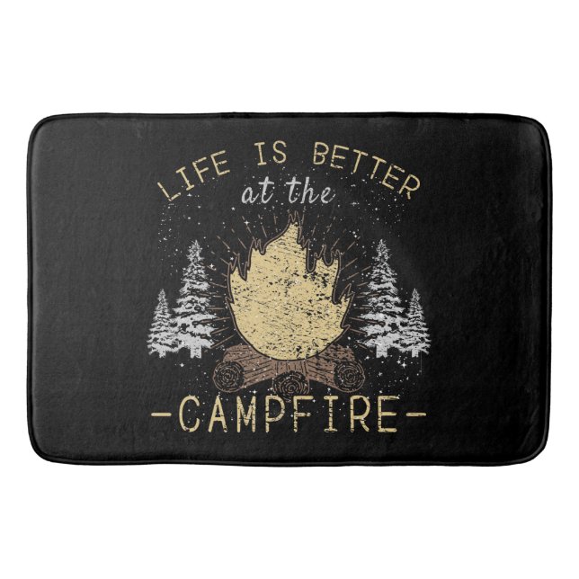 Campfire - Livet är bättre av Campfire Badrumsmatta (Framsidan)