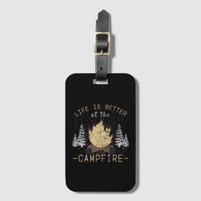 Campfire - Livet är bättre av Campfire Bagagebricka (Framsida vertikal)