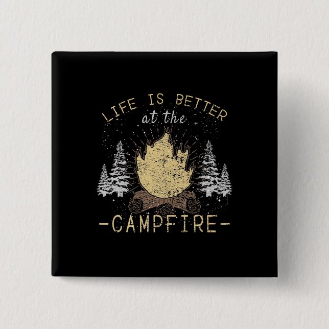 Campfire - Livet är bättre av Campfire Knapp (Framsida)