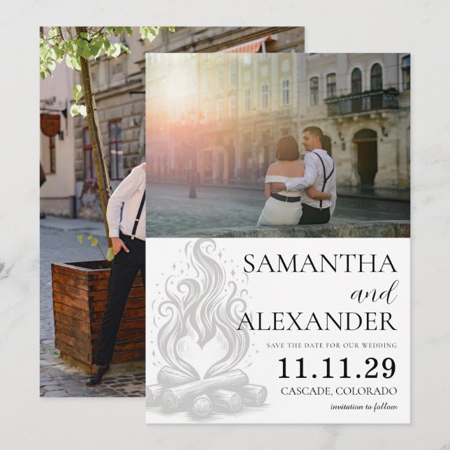 Campfire Love Spara Datumet (Fram/baksida)