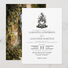 Campfire Love Wedding Inbjudningar