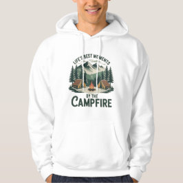 Campfire Moments Vintage Mountain Design  Men’s Hoodie