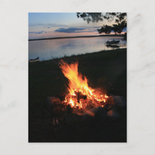 Campfire på Sunset Vykort