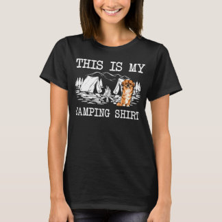 Campfire Pekingese Hund Det här är min kampanjkopi T Shirt