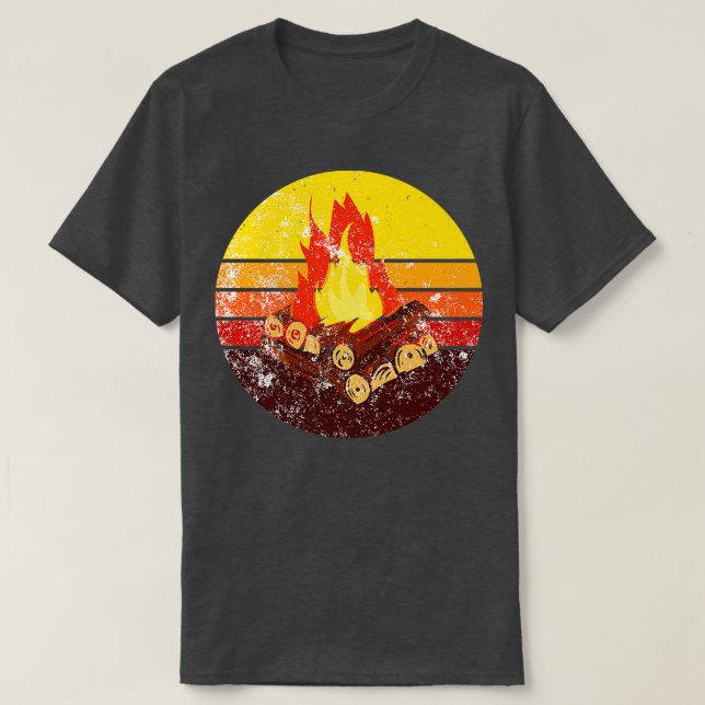 Campfire Retro Vintage 1 T Shirt (Design framsida)