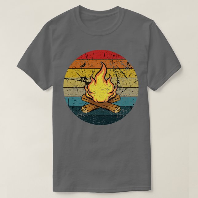 Campfire Retro Vintage 1 T Shirt (Design framsida)