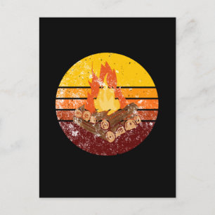 Campfire Retro-Vintage Vykort