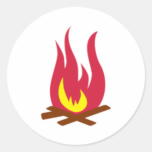 Campfire Runt Klistermärke