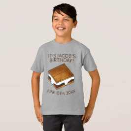 Campfire S mres Marshmallow Smores Födelsedagsfest T Shirt