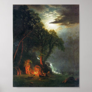 Campfire Site Yosemite Poster