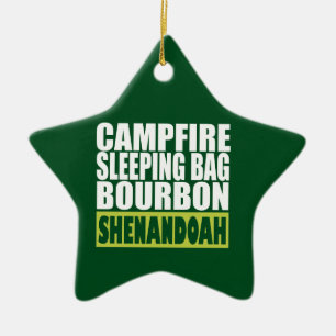 Campfire Sleeping Bag Bourbon Shenandoah Julgransprydnad Keramik