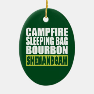 Campfire Sleeping Bag Bourbon Shenandoah Julgransprydnad Keramik