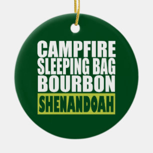 Campfire Sleeping Bag Bourbon Shenandoah Julgransprydnad Keramik