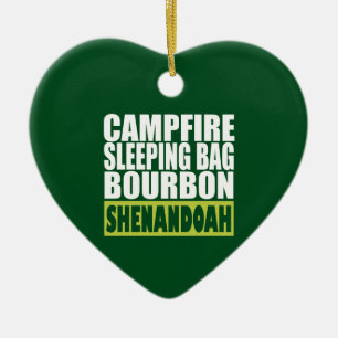 Campfire Sleeping Bag Bourbon Shenandoah Julgransprydnad Keramik
