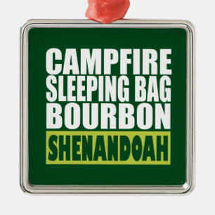 Campfire Sleeping Bag Bourbon Shenandoah Julgransprydnad Metall