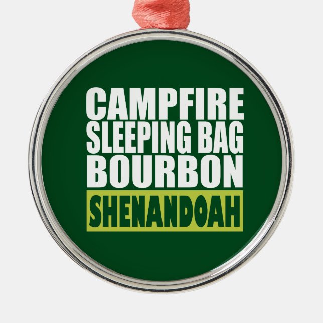 Campfire Sleeping Bag Bourbon Shenandoah Julgransprydnad Metall (Framsidan)