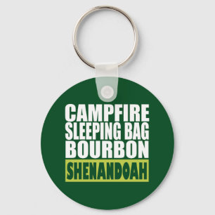 Campfire Sleeping Bag Bourbon Shenandoah Nyckelring