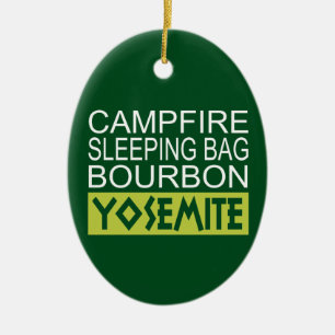 Campfire Sleeping Bag Bourbon Yosemite Julgransprydnad Keramik