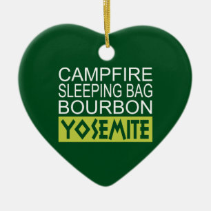 Campfire Sleeping Bag Bourbon Yosemite Julgransprydnad Keramik