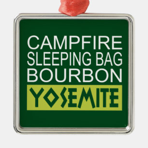 Campfire Sleeping Bag Bourbon Yosemite Julgransprydnad Metall
