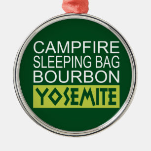 Campfire Sleeping Bag Bourbon Yosemite Julgransprydnad Metall