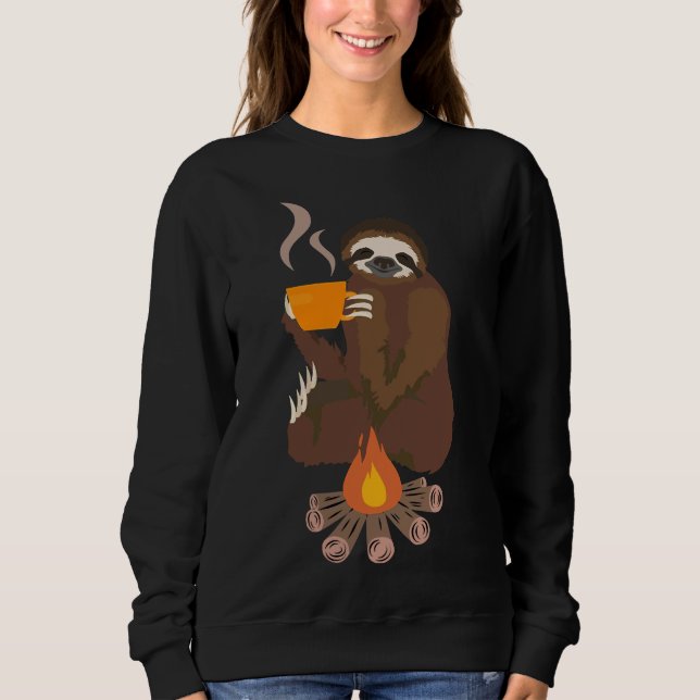 Campfire Sloth 41 T Shirt (Framsida)
