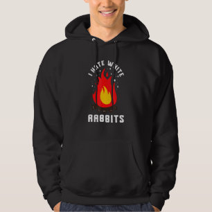Campfire Smoke I Hate White Rabbits Bushcrafter Ca Hoodie