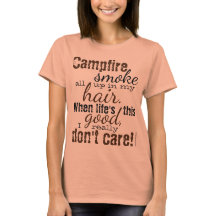 Campfire Smoke i min Hair Camping Glamping