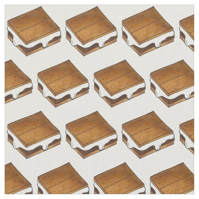 Campfire S'mores Chocolate Tosted Marshmallow Tyg (Närbild)