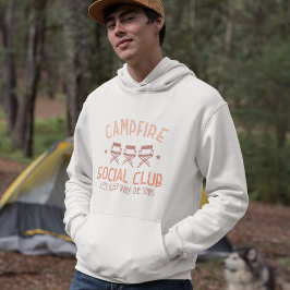 Campfire Social Klubb Camping-inspiration Hoodie