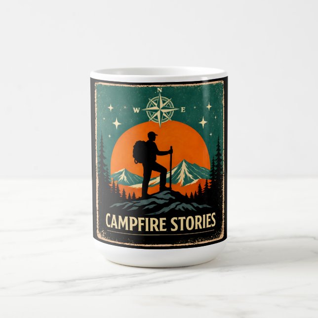Campfire Stories – Night Fire Nature Memory Kaffemugg (Center)