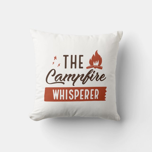 Campfire Whisperer Kudde (Framsida)