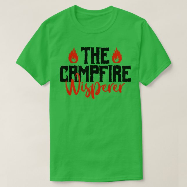 Campfire Whisperer T Shirt (Design framsida)