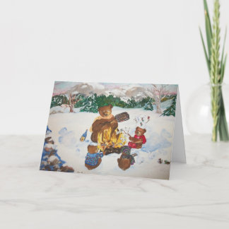 Campfirejulkort Helgkort