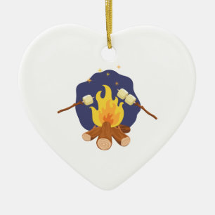 CampfireMarshmallows Julgransprydnad Keramik
