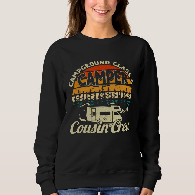 Campground Class C Camper Cousin Crew RV Camping B T Shirt (Framsida)