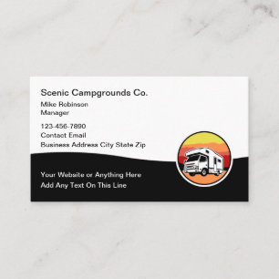 Campground Mobile Home Park Visitkort