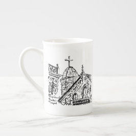 Campground Motif av Babbie - Martha's Vineyard Benporslin Mugg