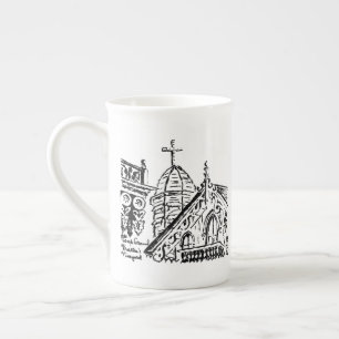 Campground Motif av Babbie - Martha's Vineyard Benporslin Mugg