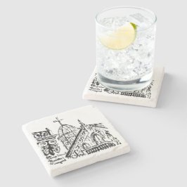 Campground Motif av Babbie - Martha's Vineyard Stenunderlägg