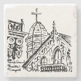 Campground Motif by Babbie - Martha's Vineyard Stenunderlägg