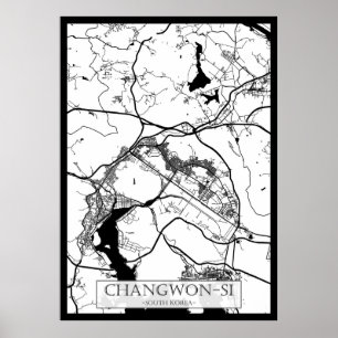Campinas Brasilien Stadskarta Poster